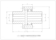 LZJ type intermediate shaft elastic pin gear coupling